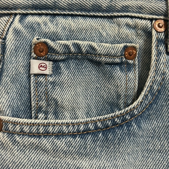 AG Alexxis high rise vintage straight jean size 29 light wash long baggy relaxed - Picture 6 of 13
